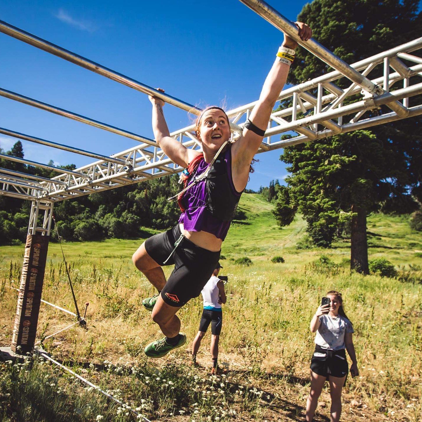 VJ Shoes OCR Athlete Cali Schweikhart on Spartan Monkey Bars