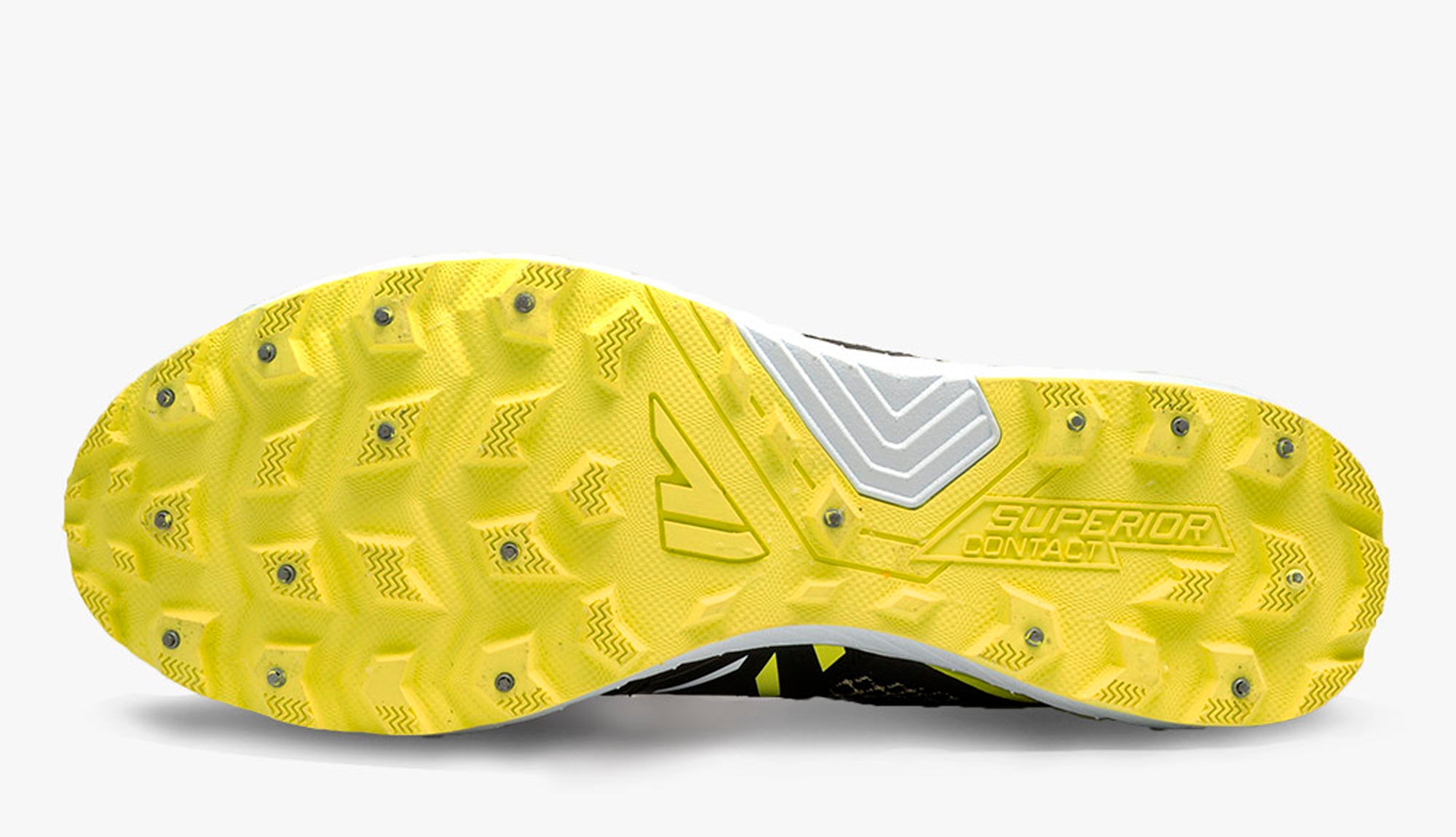 Men's Winter Running Shoes, VJ Shoes Ice Hero in yellow, grip with 18 carbon steel star-shaped studs