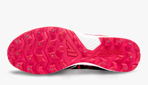 Women's Winter Running Shoes, VJ Shoes Ice Hero in pink, grip with 18 carbon steel star-shaped studs